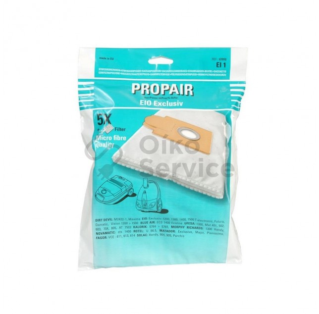 Σακουλες Ηλεκτρικης Σκουπας Propair Hobby Futura Juro Pro  Συμβατο Προιον