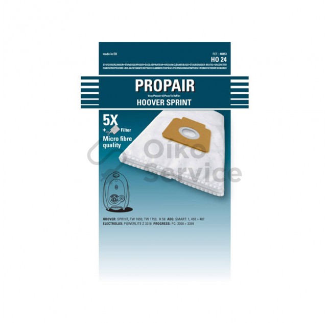 Σακούλες ηλεκτρικής σκούπας propair H63 H64 Hoover Συμβατο Προιον