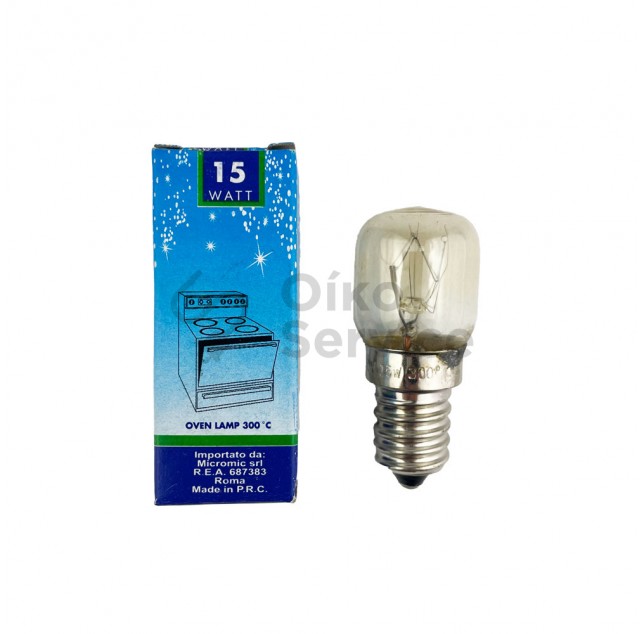 Λυχνία Φούρνου E14 - 15 Watt Γενικής Χρήσης Συμβατό Προιόν
