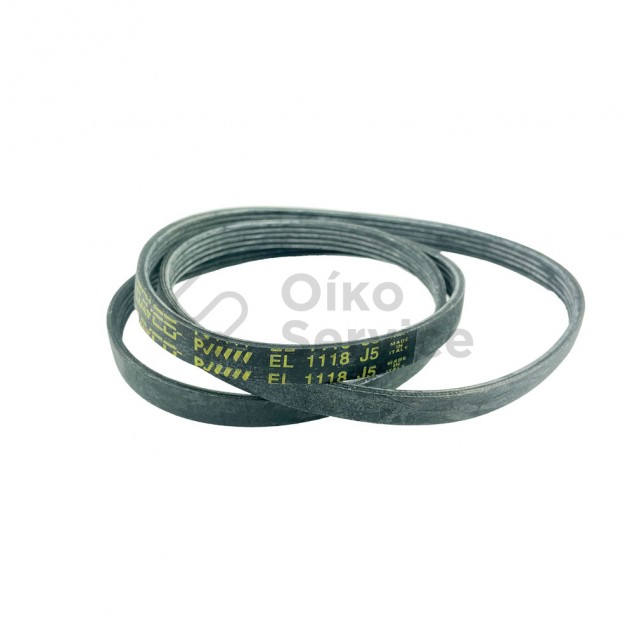 Ιμάντας Ραβδωτός 1118 J5 EL  Ariston, Hotpoint, Ignis, Indesit, Whirlpool ΣΥΜΒΑΤΟ ΠΡΟΙΟΝ