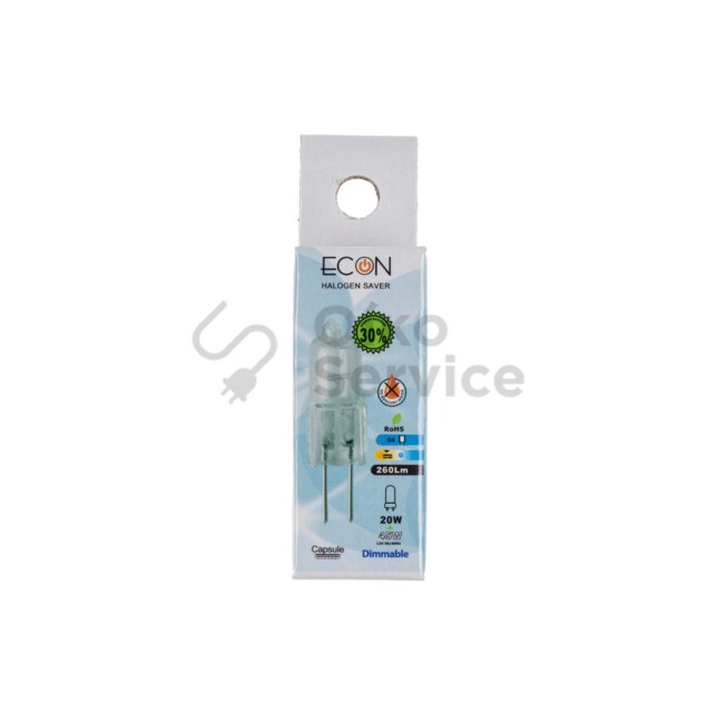 Λάμπα Αλογόνου G4 - 20 Watt - 12 Volt ΓΕΝΙΚΗΣ ΧΡΗΣΗΣ ΣΥΜΒΑΤΟ ΠΡΟΙΟΝ