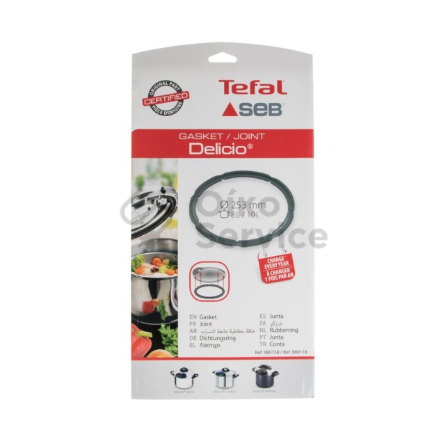 Λάστιχο Χύτρας Tefal Delicio 8-10 lit Original Αυθεντικό Προιόν Λάστιχο Χύτρας Tefal Delicio 8-10 lit Original Αυθεντικό Προιόν