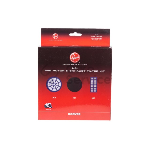 Φίλτρο ηλεκτρικής σκούπας breeze U81 set Hoover Original Αυθεντικό Προιόν 