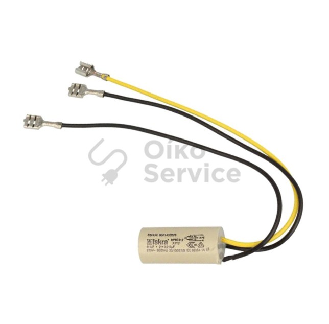 Πυκνωτής Φίλτρου Δικτύου Για Πλυντήριο Ρούχων  Bosch,Siemens,Neff,Pitsos Αυθεντικό Προιόν