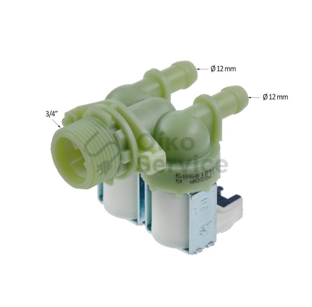 Βαλβίδα Εισαγωγής Νερού Πλυντηρίου Ρούχων  HOOVER,CANDY,ZEROWATT ORIGINAL , ΑΥΘΕΝΤΙΚΟ ΠΡΟΙΟΝ