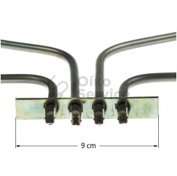 Αντίσταση Κάτω Φούρνου (Διπλή) 230 Volt - 880 Watt/86 Volt - 620 Watt Siemens,Bosch,Neff  ΣΥΜΒΑΤΟ ΠΡΟΙΝ 