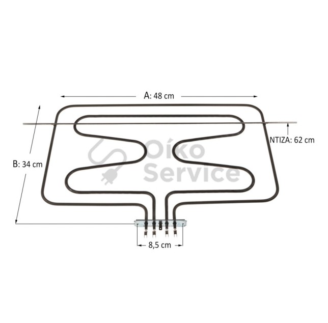 Άνω Αντίσταση & Γκριλ Φούρνου Indesit Ariston1050+2000 Watt Συμβατο Προιον Άνω Αντίσταση & Γκριλ Φούρνου Indesit Ariston1050+2000 Watt Συμβατο Προιον