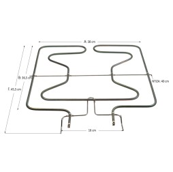 Κάτω Αντίσταση Φούρνου Bosch/Siemens  ΣΥΜΒΑΤΟ ΠΡΟΙΟΝ