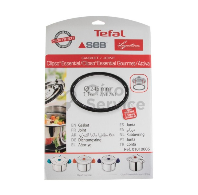 Λάστιχο Χύτρας Tefal Clipso Essential 6-7,5-9lit TEFAL ORIGINAL , ΑΥΘΕΝΤΙΚΟ ΠΡΟΙΟΝ
