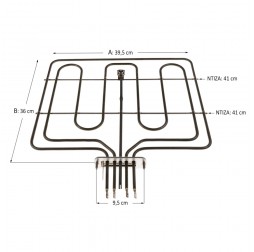 Άνω Αντίσταση & Γκριλ Συμβατή για Miele / 2150 MIELE ΣΥΜΒΑΤΟ ΠΡΟΙΟΝ