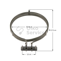 Αντίσταση Αέρος Φούρνου Miele 2100 Watt MIELE ORIGINAL , ΑΥΘΕΝΤΙΚΟ ΠΡΟΙΟΝ