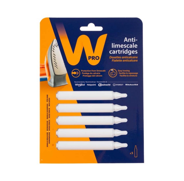 Καθαριστικό Αλάτων (Αμπούλες x 5) Συσκευών Σιδερώματος (Wpro) Γενικής Χρήσης Καθαριστικό Αλάτων (Αμπούλες x 5) Συσκευών Σιδερώματος (Wpro) Γενικής Χρήσης