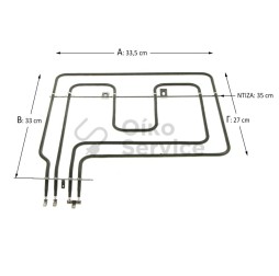 Άνω Αντίσταση & Γκριλ Φούρνου Beko 1100 + 1100 Watt  ΣΥΜΒΑΤΟ ΠΡΟΙΟΝ