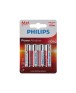 Μπαταρίες Αλκαλικές Philips ΑΑ (4 τεμ.) 