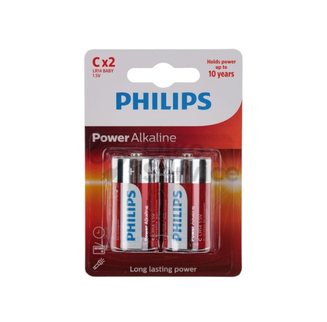 Μπαταρίες Αλκαλικές Philips C (2 τεμ.) Αυθεντικο Προιον Μπαταρίες Αλκαλικές Philips C (2 τεμ.) Αυθεντικο Προιον